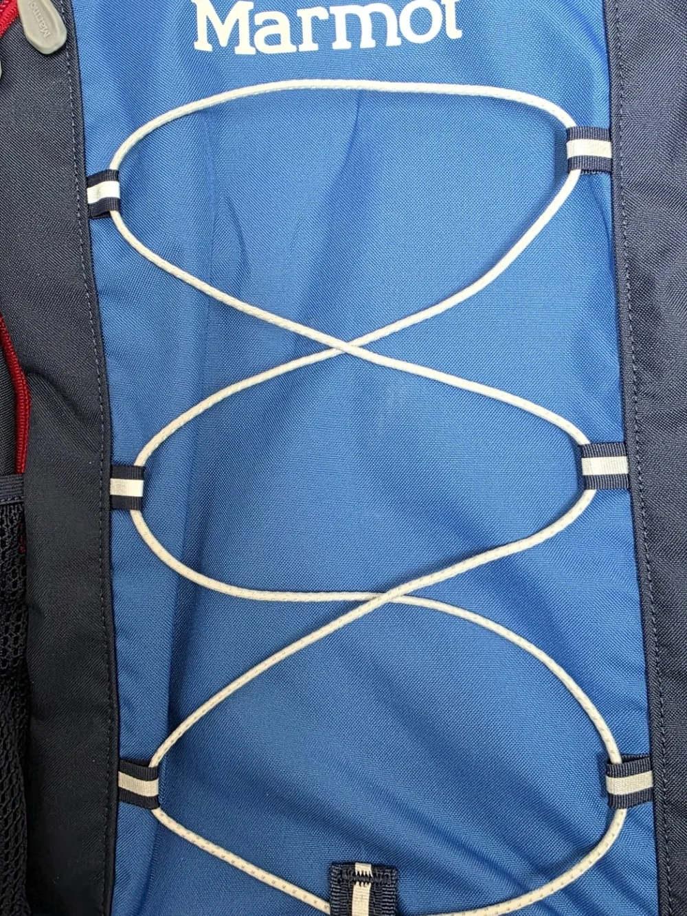 Marmot Navy and Bright Blue Men's Arbor Backpack with Red Accents